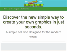 Tablet Screenshot of instantbannercreator.com